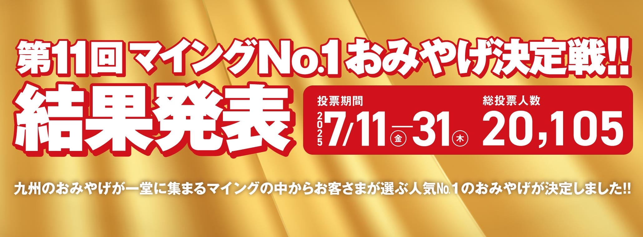 おみやげ決定戦2025結果発表